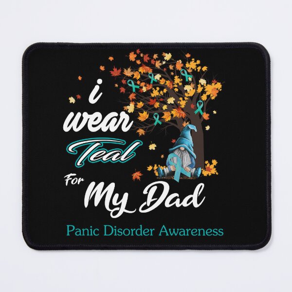 Item preview, Panic Disorder Awareness Ribbon Tree I Wear Teal For My Dad designed and sold by Hatjar.