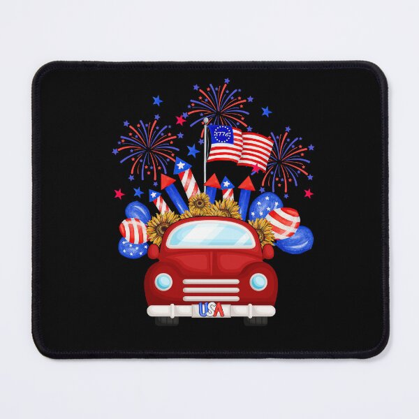 Item preview, Happy Fourth of July- Funny Retro Vintage Merica Firecrackers Truck America Tee Design Gift Idea for Fourth of July Patriotic Americans and Veterans designed and sold by Prince - Bestseller ★★★★★.