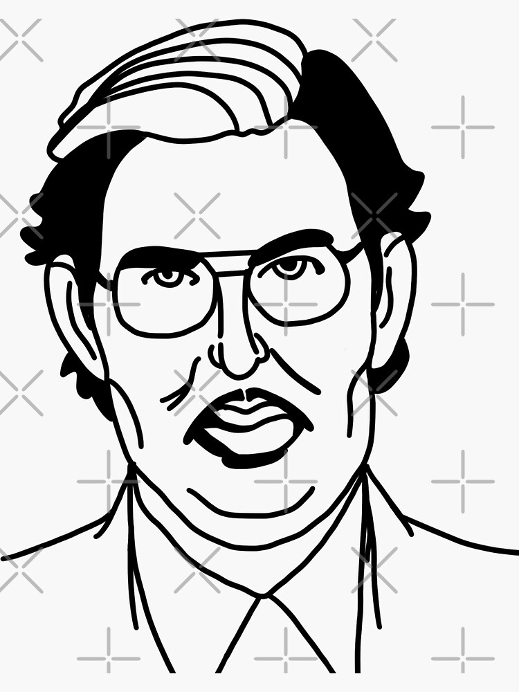 "The Office’s Lloyd Gross" Sticker For Sale By DrawingDeeds | Redbubble