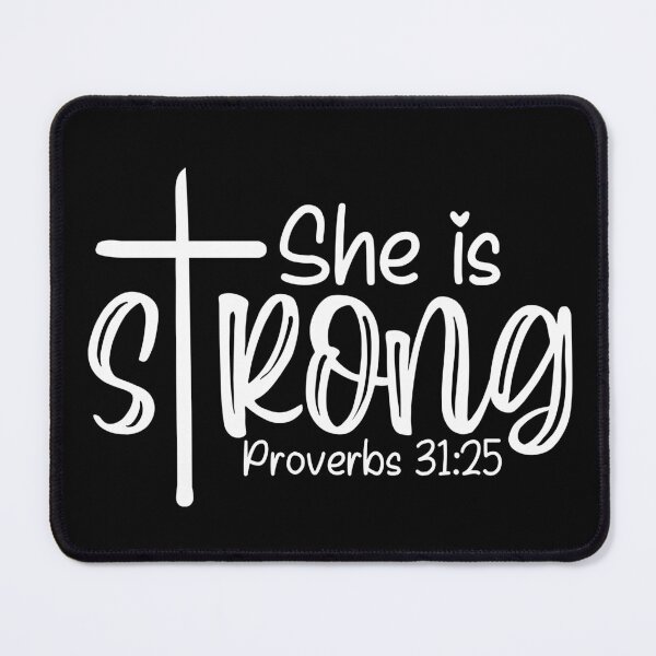 Item preview, She Is Strong Inspirational Quote designed and sold by ChelleCreate.