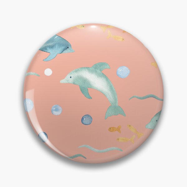 Item preview, Dolphins - Under the Sea - pink designed and sold by Ashleigh Fish.