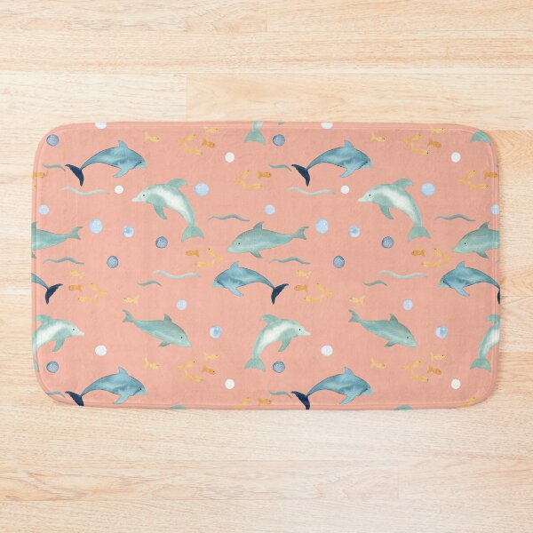 Item preview, Dolphins - Under the Sea - pink designed and sold by Ashleigh Fish.