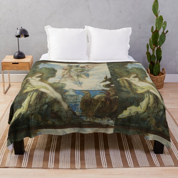 Item preview, Perseus and Andromeda Hand Towel  Mythology '' Persee Et Andromede '' Gustave Moreau   designed and sold by TeeARTHY.