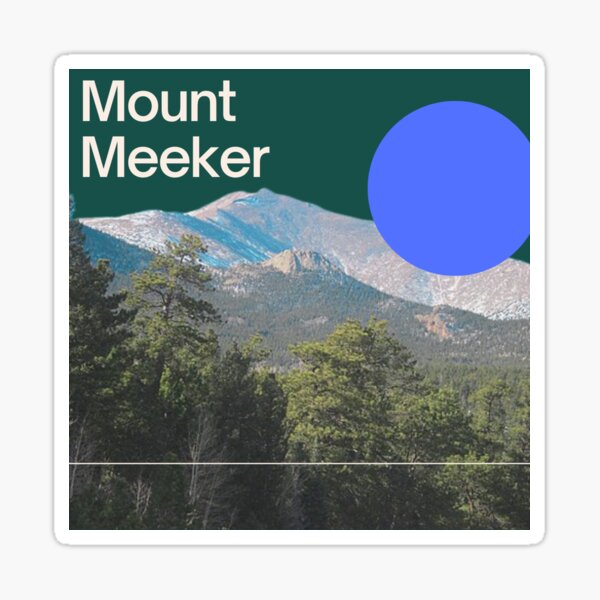 Mount Meeker  Sticker