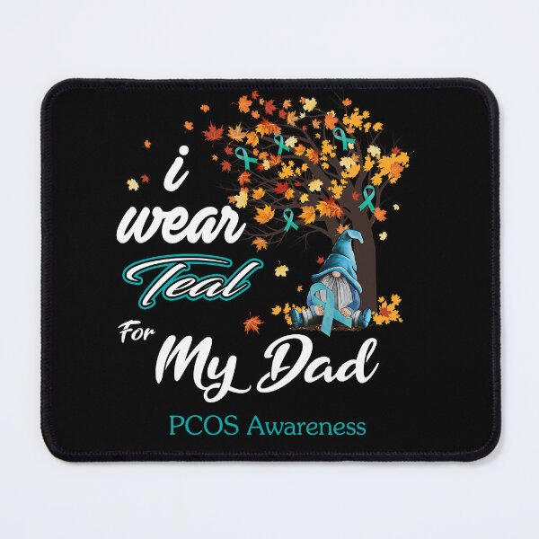 Item preview, PCOS Awareness Ribbon Tree I Wear Teal For My Dad designed and sold by Hatjar.
