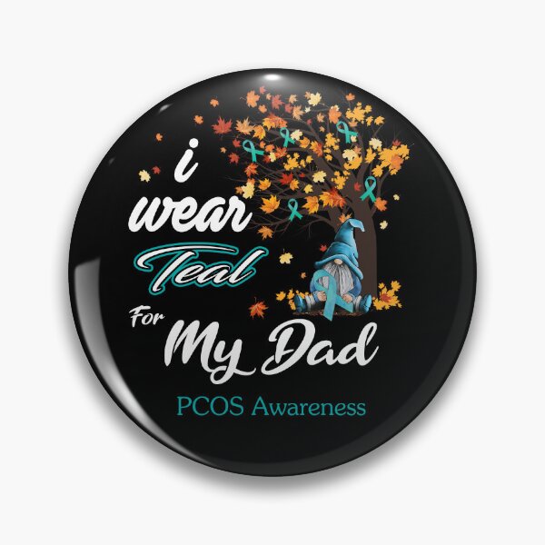 Item preview, PCOS Awareness Ribbon Tree I Wear Teal For My Dad designed and sold by Hatjar.