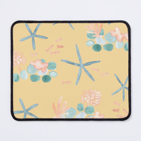 Item preview, Starfish in coral - yellow designed and sold by Ashleigh Fish.