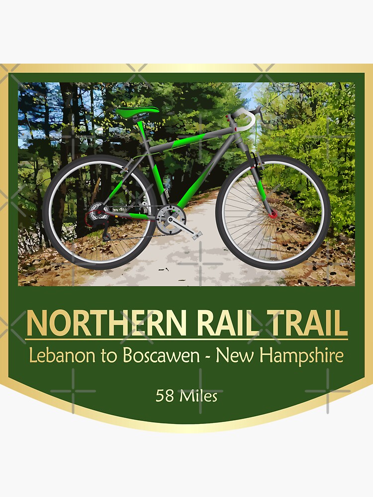 Thumbnail 3 of 3, Sticker, Northern Rail Trail (bike2) designed and sold by curranmorgan.