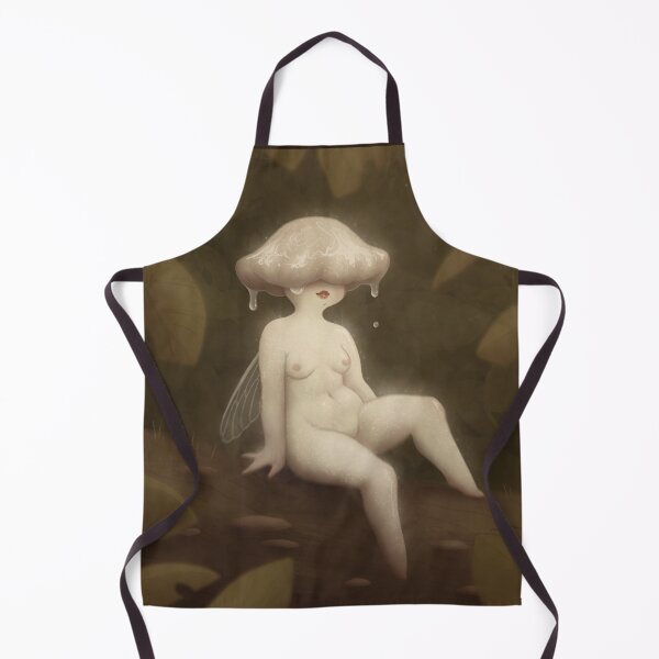 Item preview, whet mushroom girl designed and sold by HuntingForTeeth.