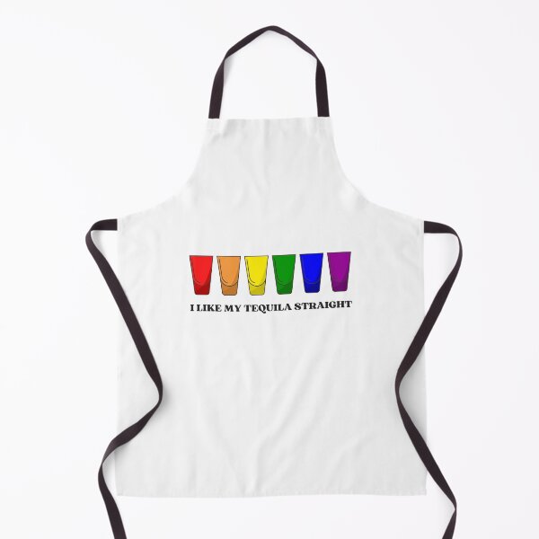 Item preview, I LIKE MY TEQUILA STRAIGHT LGBT GAY PRIDE RAINBOW COLORED TEQUILA SHOTS designed and sold by appareltolove.