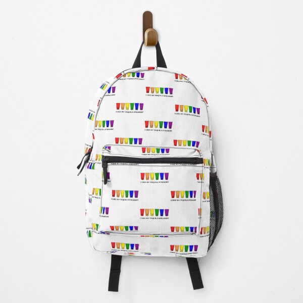 Item preview, I LIKE MY TEQUILA STRAIGHT LGBT GAY PRIDE RAINBOW COLORED TEQUILA SHOTS designed and sold by appareltolove.