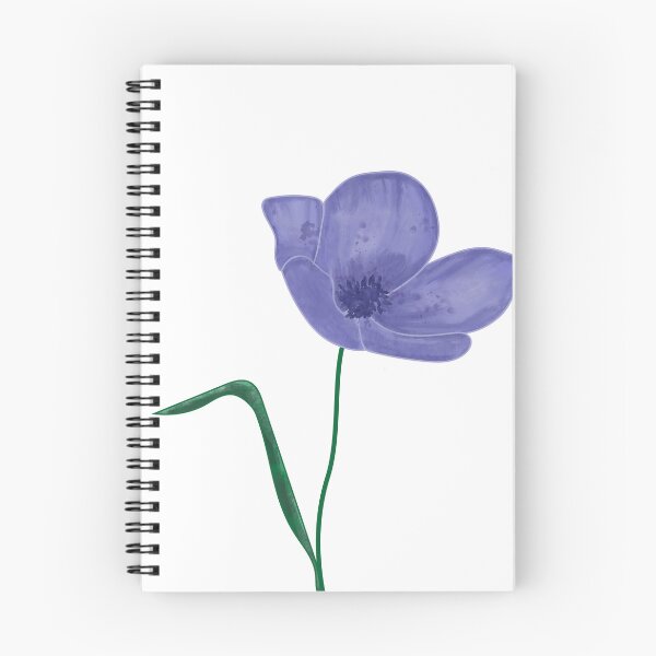 Item preview, Watercolor Purple Single Flower designed and sold by Ashlison.