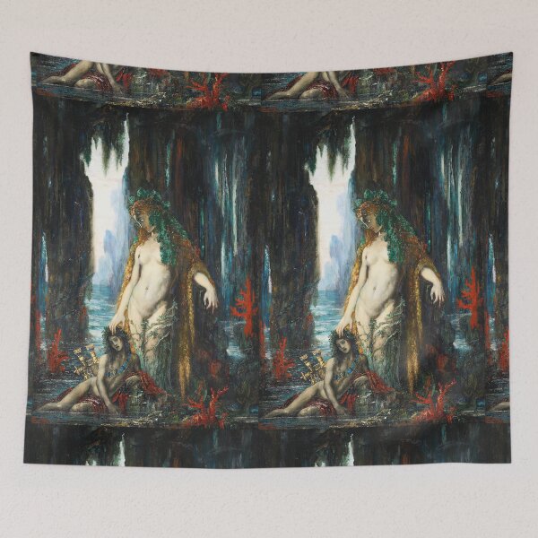 Item preview, The Mermaid and the Poet  Mythology '' Le Poète Et La Sirène '' Gustave Moreau   designed and sold by TeeARTHY.