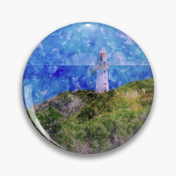 Item preview, The Distant Cape Otway Lightstation Watercolor designed and sold by Steven Jodoin.