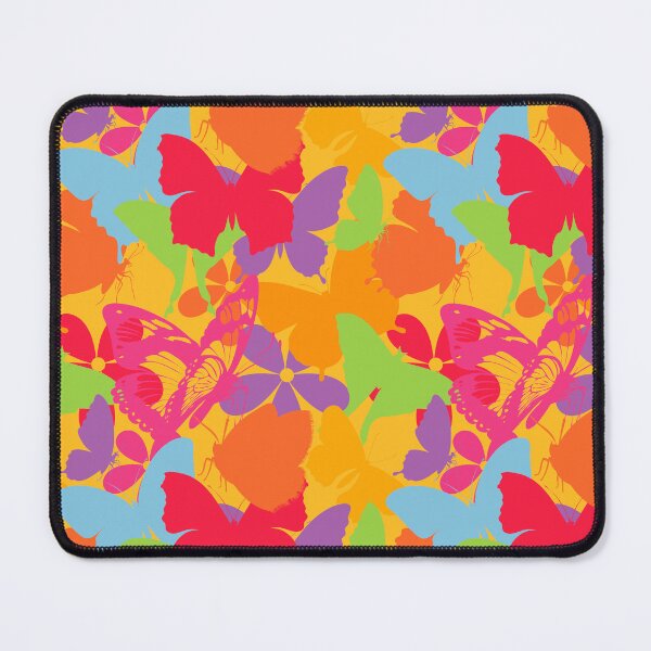 Item preview, Happy Go Lucky Colorful Butterflies Seamless Pattern Print designed and sold by ClaudiaFlores.