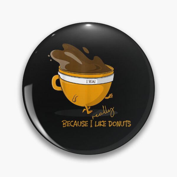 Item preview, I Run Because I Really Like Donuts, Coffeecup Workout T-Shirt designed and sold by Besnier-Rahel.