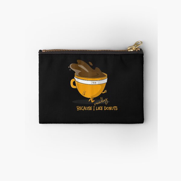 Item preview, I Run Because I Really Like Donuts, Coffeecup Workout T-Shirt designed and sold by Besnier-Rahel.