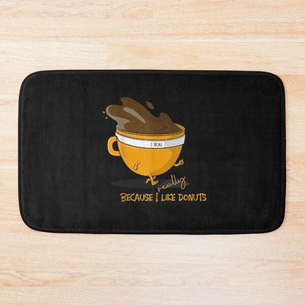 Item preview, I Run Because I Really Like Donuts, Coffeecup Workout T-Shirt designed and sold by Besnier-Rahel.