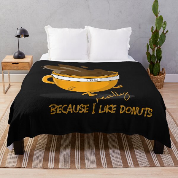 Item preview, I Run Because I Really Like Donuts, Coffeecup Workout T-Shirt designed and sold by Besnier-Rahel.