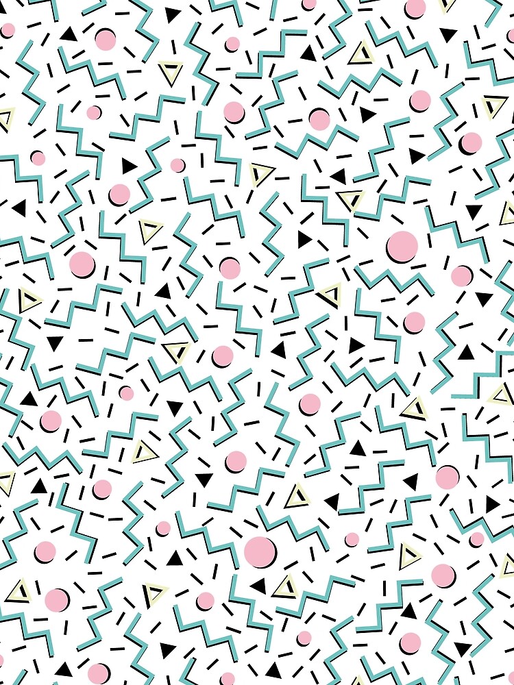 Back to the 80's eighties, funky memphis pattern design by 5mmpaper