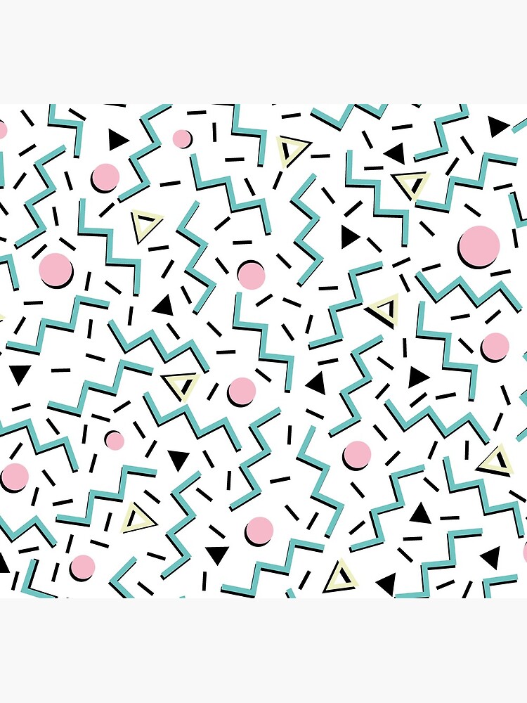 Back to the 80's eighties, funky memphis pattern design by 5mmpaper