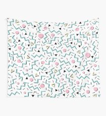 Back to the 80's eighties, funky memphis pattern design Wall Tapestry