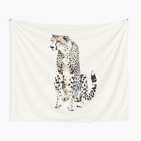 Watchful Cheetah | African Wildlife Tapestry