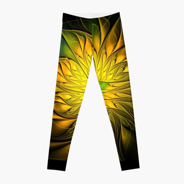 flames on black -1- Leggings