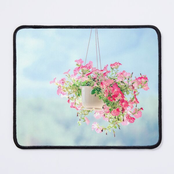 Item preview, FLORA #13 - Pink and Red Flowers in Hanging Pot designed and sold by DEL-Productions.