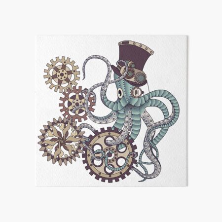 Mr. Octopus Art Board Print