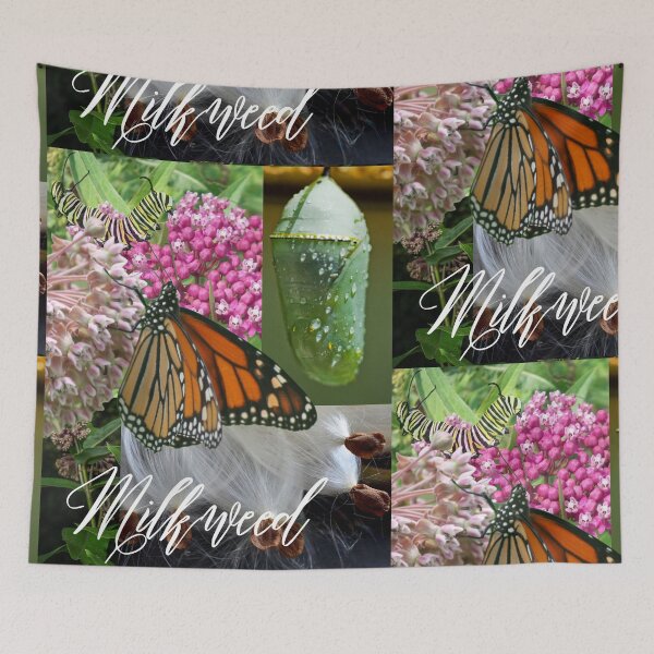 Item preview, Milkweed Is For Monarchs Colorful Digital Photo Design designed and sold by EarthArtDesigns.