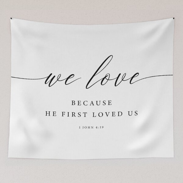 Item preview, We Love 1 John 4:19 designed and sold by KAMdesignhaus.