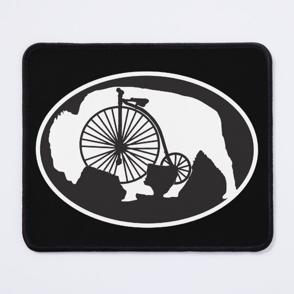 Item preview, Buffalo Bike white Penny-farthing designed and sold by RayKleinDesign.