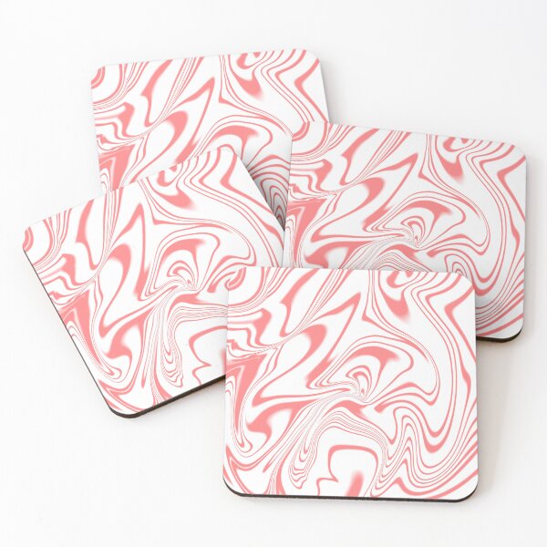 Item preview, Pastel Pink White Marble Liquid Swirl Contemporary Abstract designed and sold by jays-artworks.