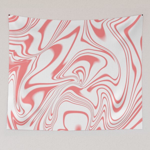 Item preview, Pastel Pink White Marble Liquid Swirl Contemporary Abstract designed and sold by jays-artworks.
