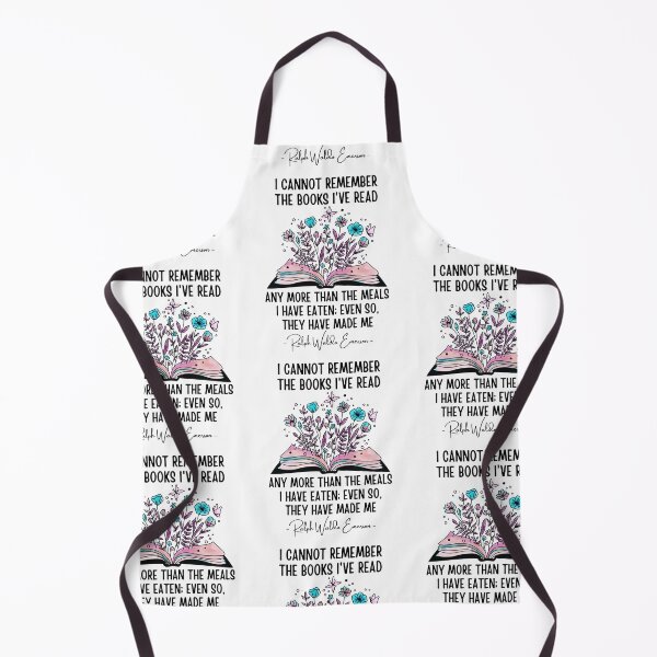 Item preview, I Cannot Remember The Books That I've Read...They Have Made Me, Inspirational Ralph Waldo Emerson Quote With A Floral Book Design designed and sold by ThunderAndGrace.