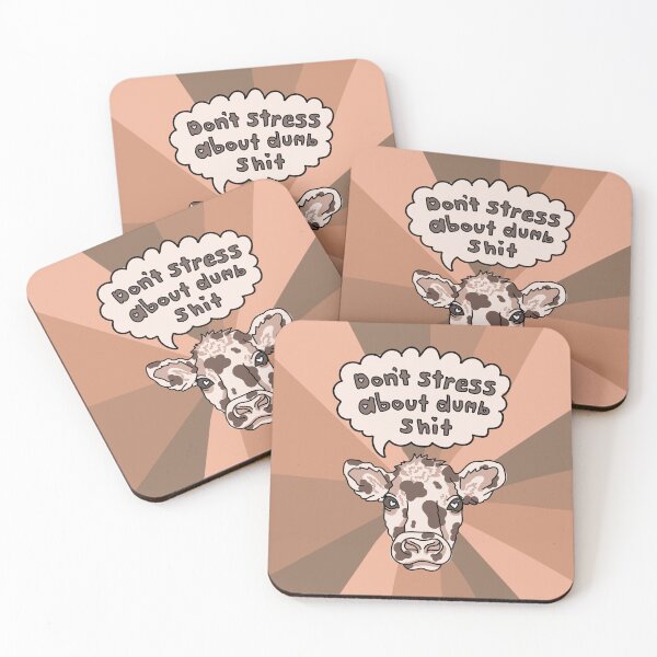 Item preview, dont stress about dumb shit cow designed and sold by kellbell-create.