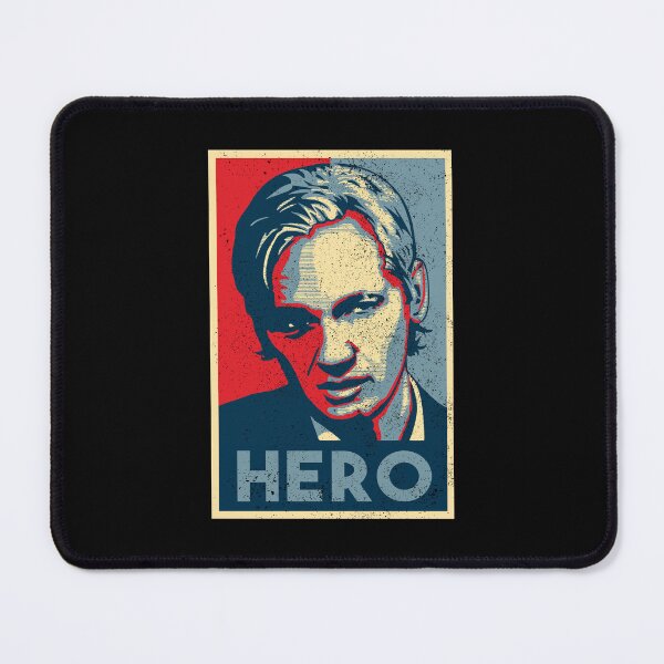 Item preview, Assange Hero [Worn Design] designed and sold by politicalamity.