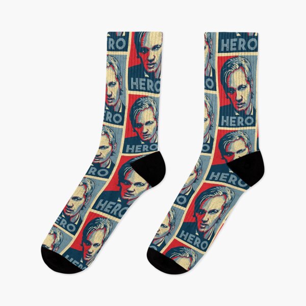 Item preview, Assange Hero [Worn Design] designed and sold by politicalamity.