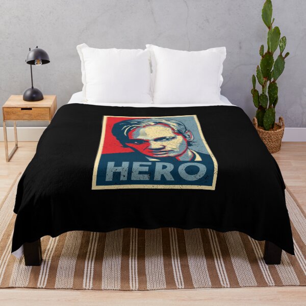 Item preview, Assange Hero [Worn Design] designed and sold by politicalamity.