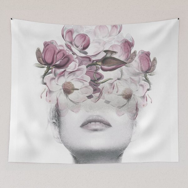 Item preview, Flowers woman designed and sold by Urban Wall Art Art.