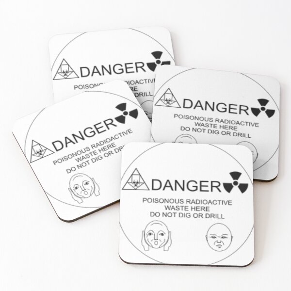 Item preview, danger! nuclear waste warning designed and sold by queermalice.