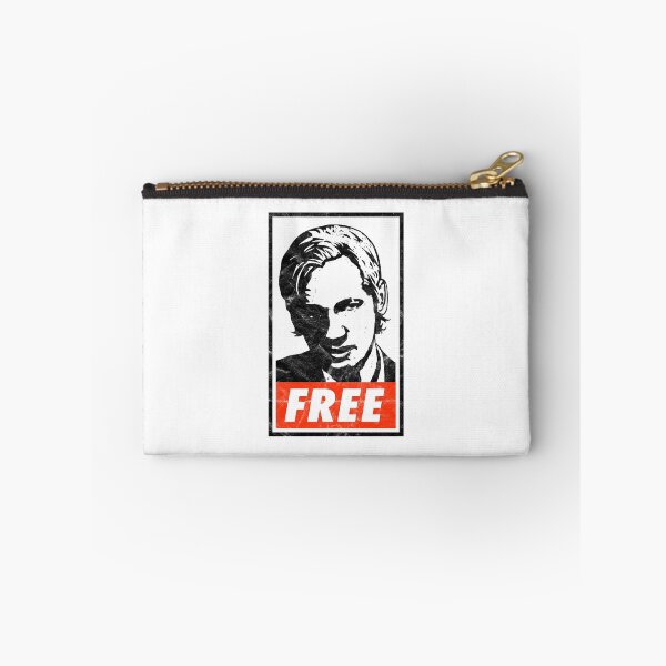 Item preview, Free Assange (White Worn Look) designed and sold by politicalamity.