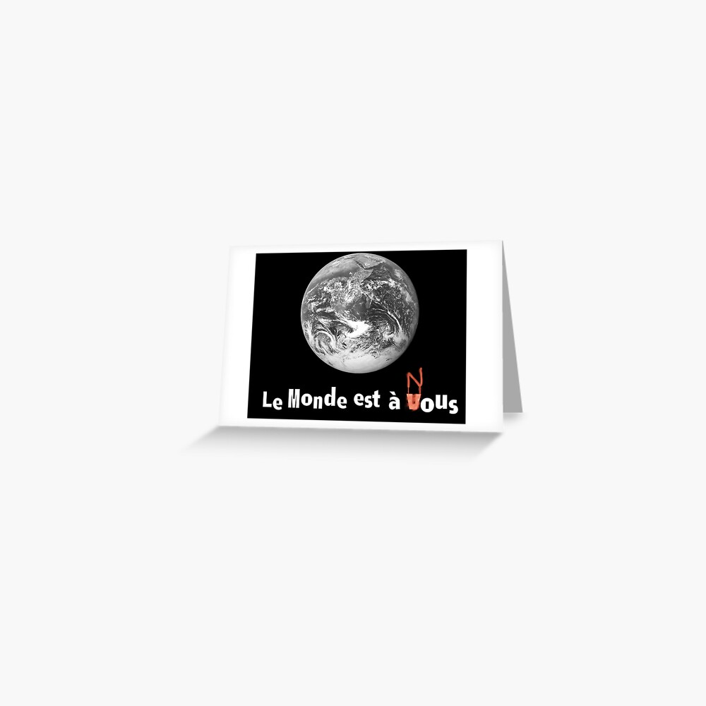 Le Monde Est A Nous La Haine Greeting Card By Dutchbybirth Redbubble