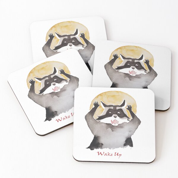 Item preview, Wake Up Raccoon  designed and sold by keiracurtisart.