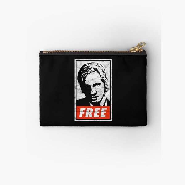 Item preview, Free Assange (Black Worn Look) designed and sold by politicalamity.
