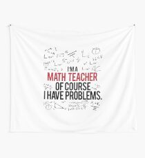Tela decorativa Profesor de Matemáticas con Problemas