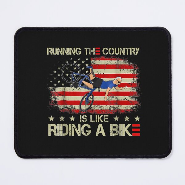Item preview, Running The Coutry Is Like Riding A Bike Joe Biden Funny T-Shirt designed and sold by Besnier-Rahel.