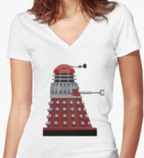 Dalek Women's Fitted V-Neck T-Shirt