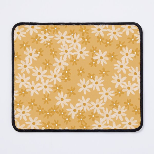 Item preview, Daisies in yellow and white on yellow designed and sold by Ashleigh Fish.
